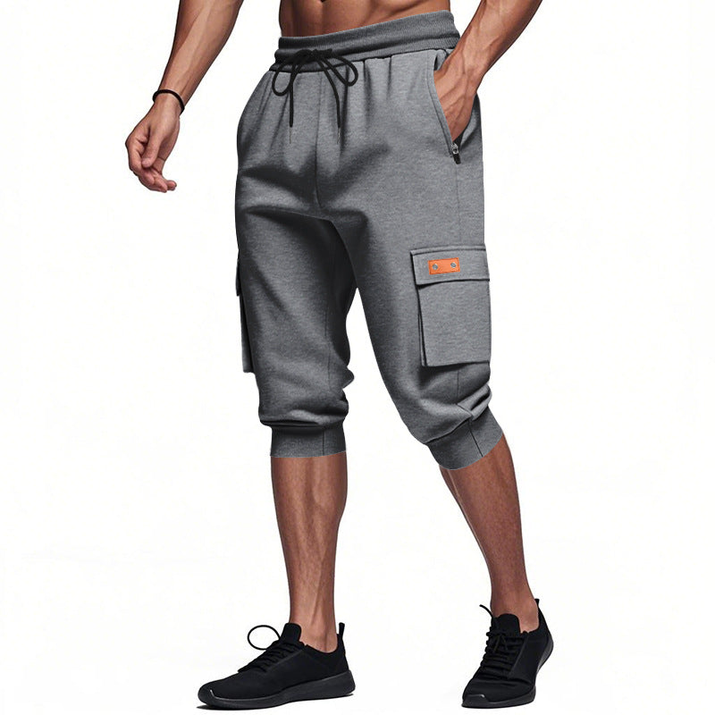 Herren modische Cargo-Shorts mit praktischen Seitentaschen und elastischem Bund BerlinGlamour.