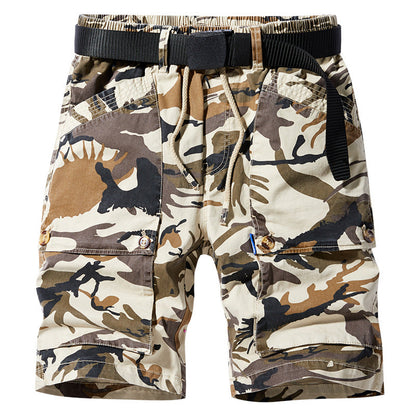 Herren Cargoshorts Elastisch Vieltaschen Bequem
