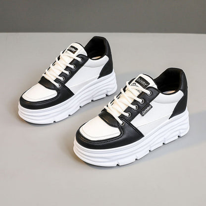 Damen Plateau Sneaker Mit Weicher Dämpfung Modisch