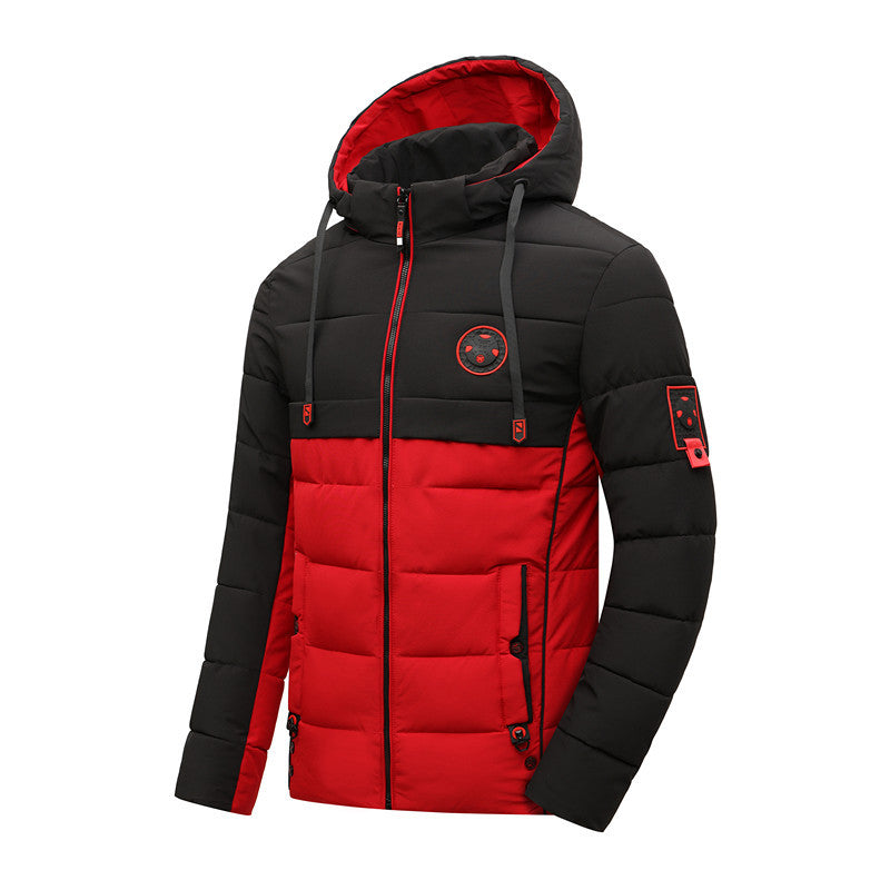 Herren Winterjacke Steppjacke mit Kapuze Modern - BerlinGlamour