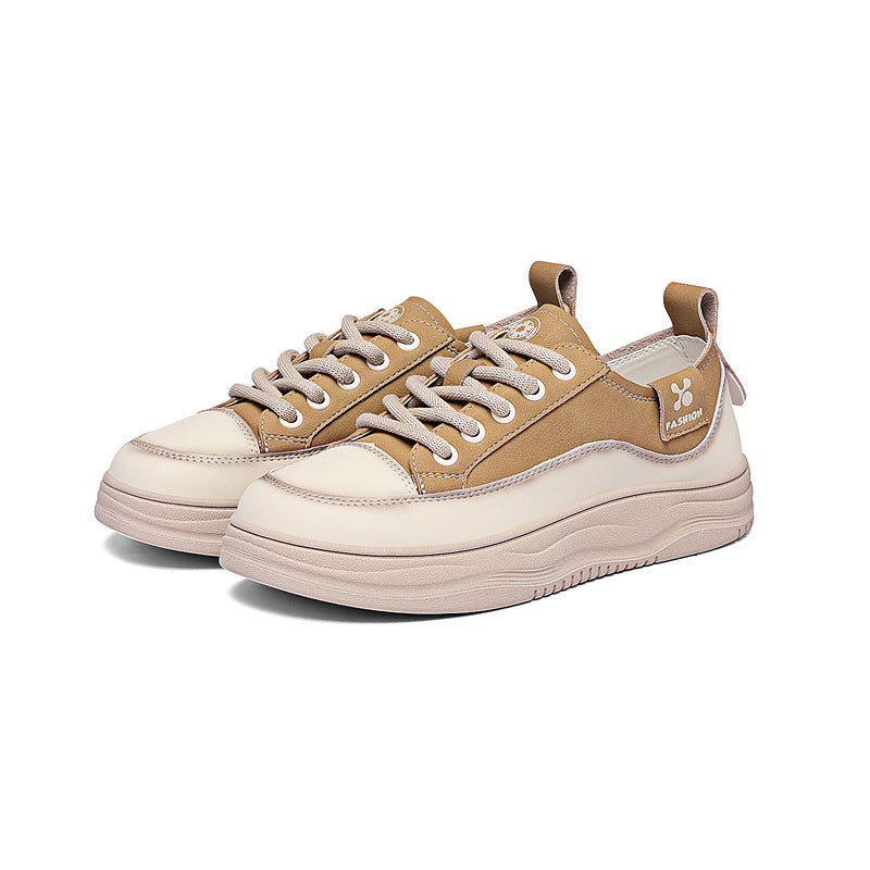Damen Plateau Sneaker Minimalistisch Chic Schwarz