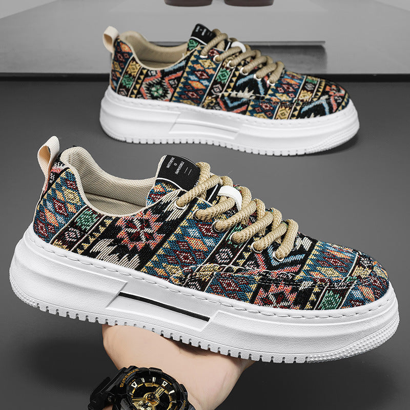 Damen Sneaker Bunt Ethno Muster Soft - BerlinGlamour