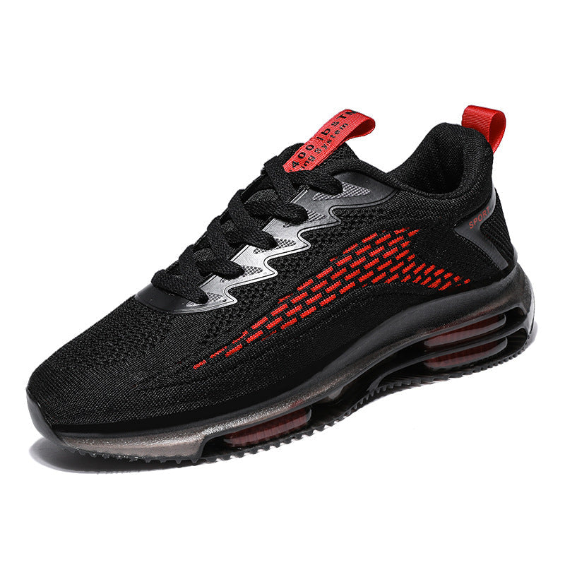 Damen Sneaker Sportlich Luftpolster Weiß