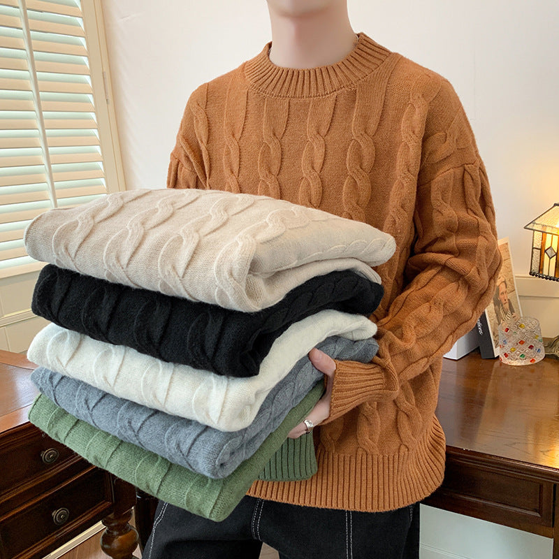 Herren Pullover Grobstrick Modern Berlin Stil