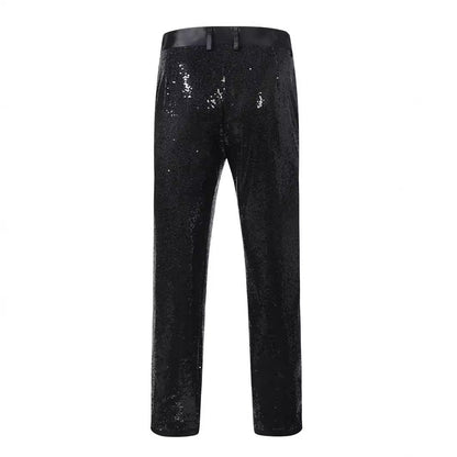 Herren Glitterhose Elegant Schimmernd Partyhose