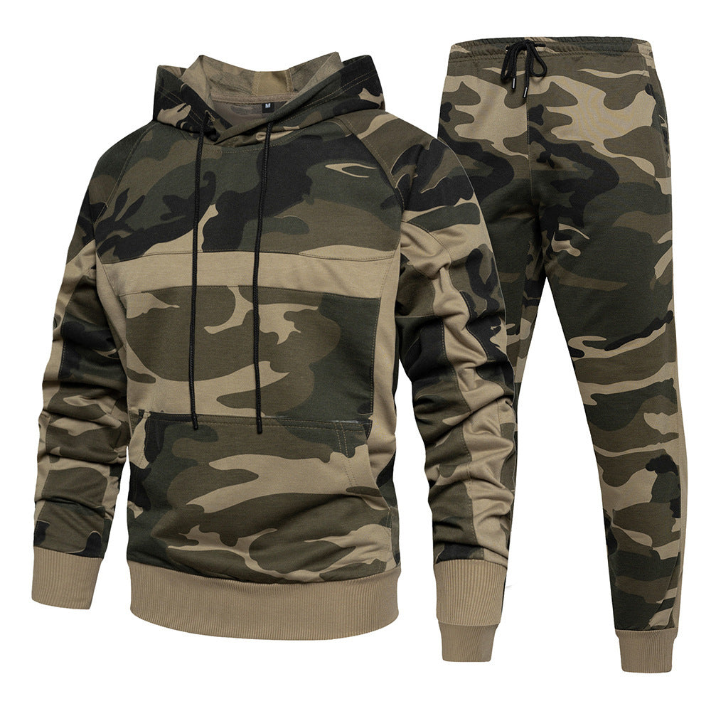 Militär Camouflage Hoodie Jogginghose Set Herren
