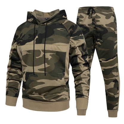 Militär Camouflage Hoodie Jogginghose Set Herren