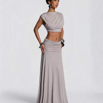 Elegantes Damen Wickelkleid Fließend Raffiniert Schwarz - BerlinGlamour