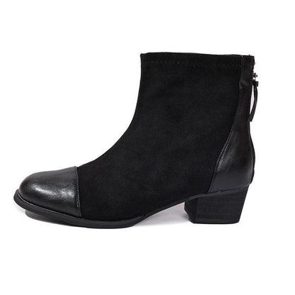 Damen Stiefeletten Weichleder Elegant Schuhe Modern