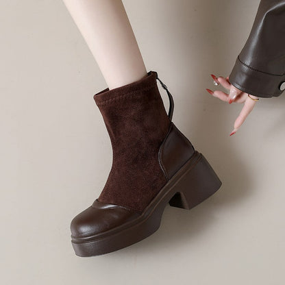 Damen Stiefeletten Elegante Absatzschuhe Hochzeitsschuhe Schwarz