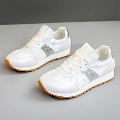 Damen Sneaker Sportlich Glänzend Atmungsaktiv