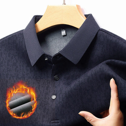 Herren Poloshirt Langarm Feuchtigkeitsregulierend Modern