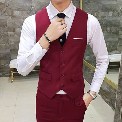 Herren Anzug Slim Fit Mit Taschen Elegant