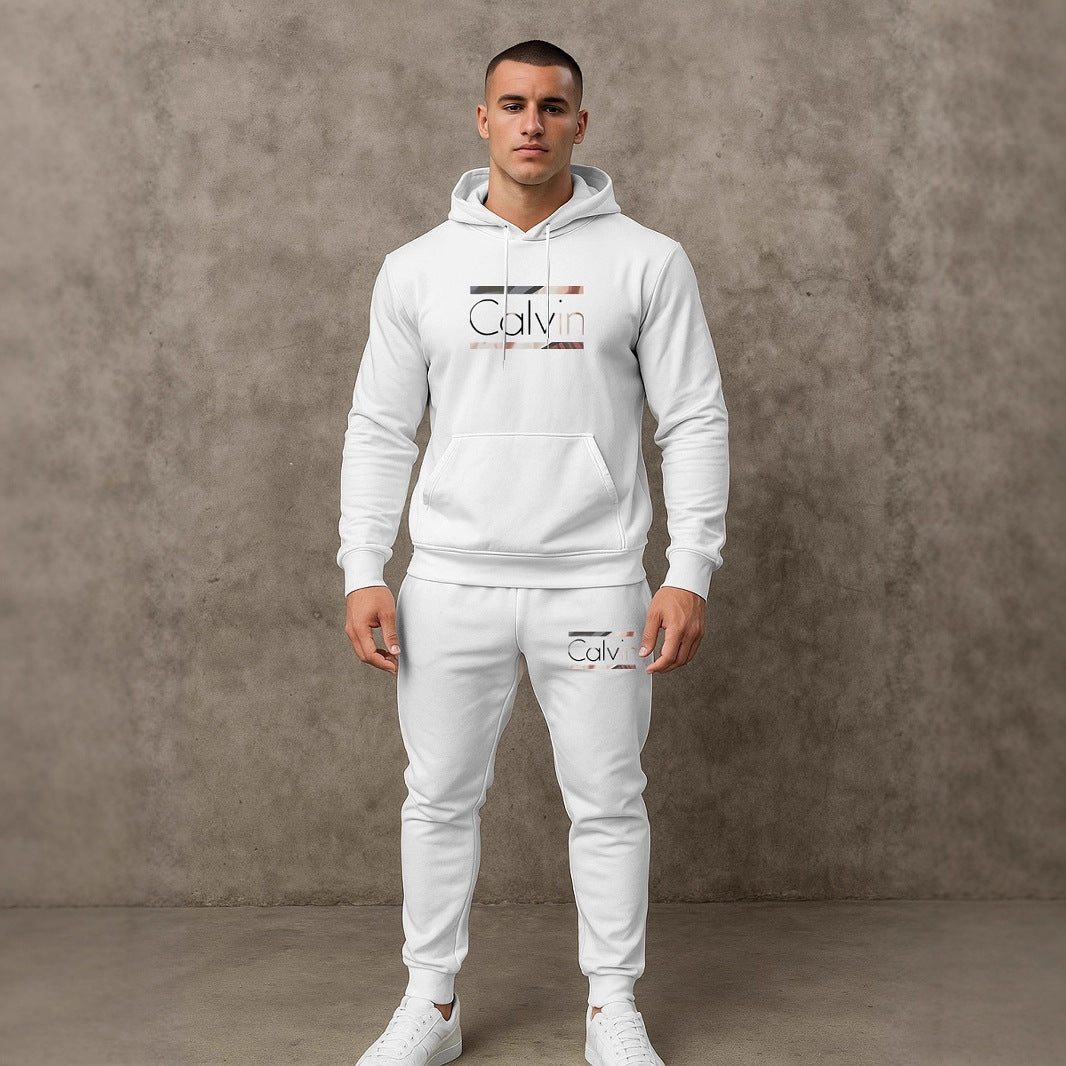 Herren Hoodie Sportlich Mit Jogginghosen Komplettsatz