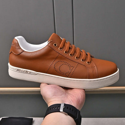 Damen Sneaker Leder Schwarz Atmungsaktiv Rutschfest
