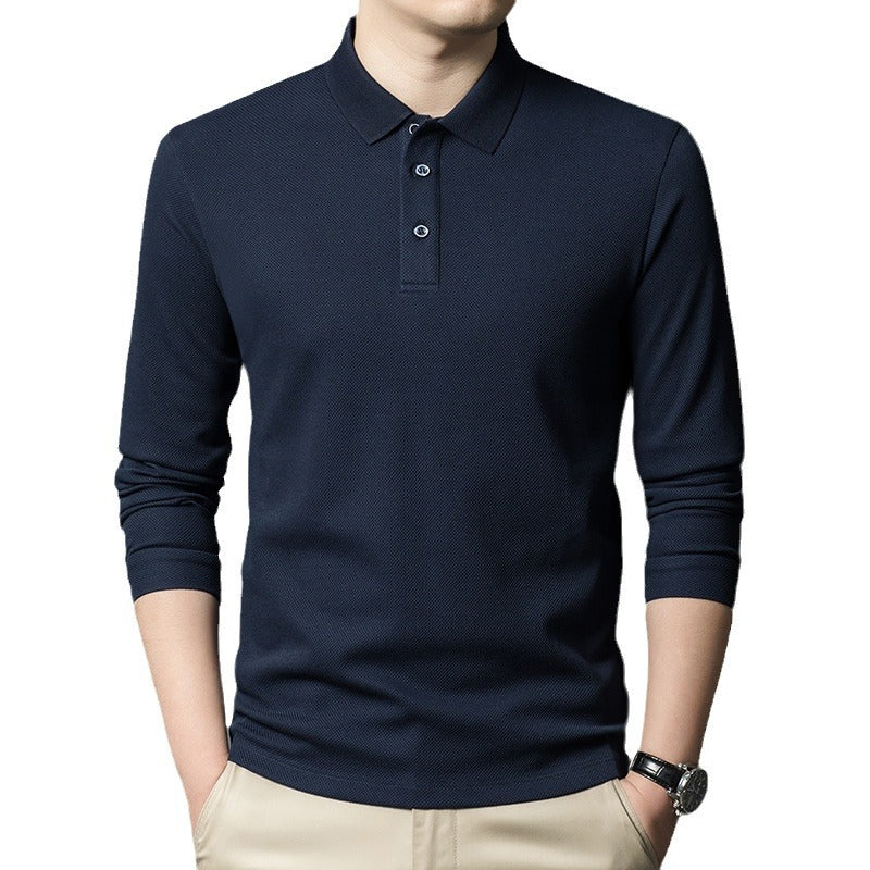 Herren Poloshirt Langarm atmungsaktiv Hochwertig
