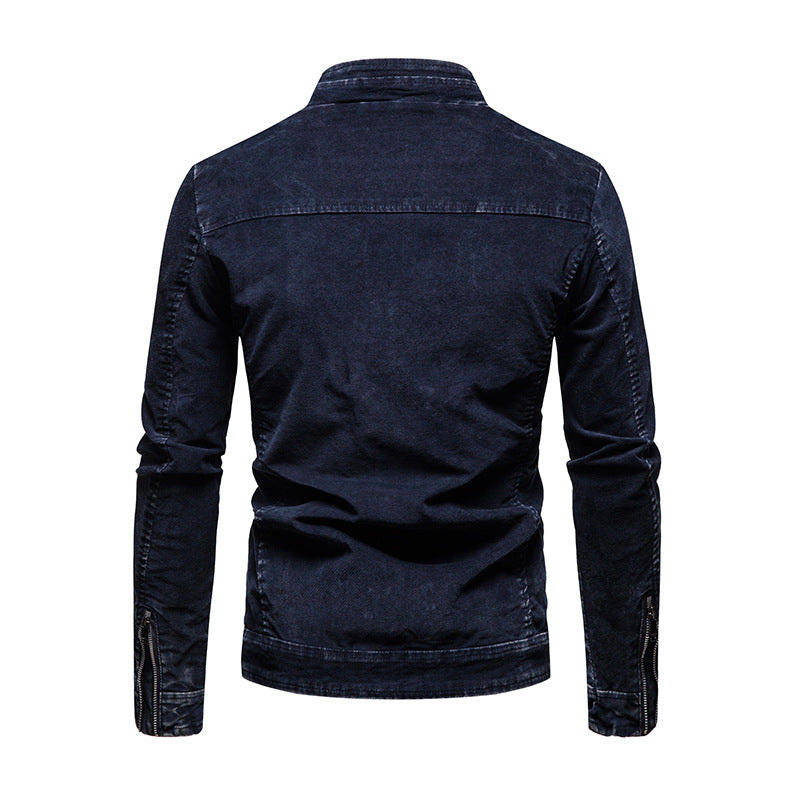 Herren Übergangsjacke Modern mit Reißverschluss und Brusttasche