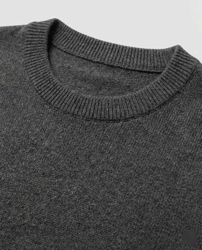 Damen Wollpullover Rundhals Schlank Modisch Winter