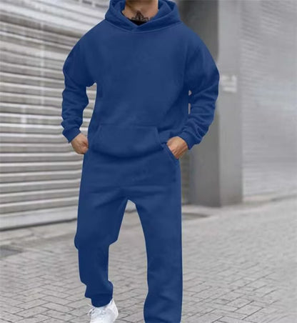 Bequemer Herren Freizeitanzug Oversized mit Kängurutasche