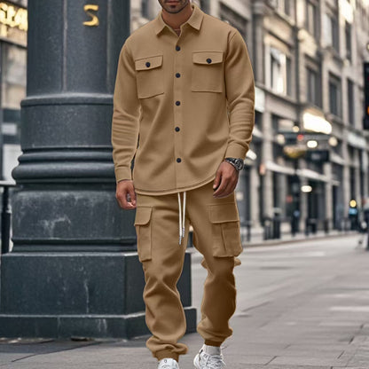 Herren Cargo-Hose Pflegeleicht Modern Mit Knöpfen
