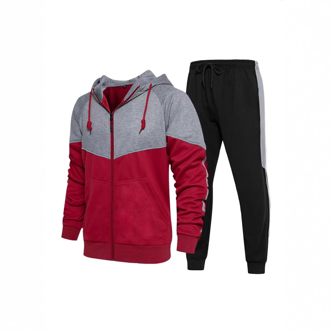 Herren Fleece Jogginganzug Sportlich Bequem