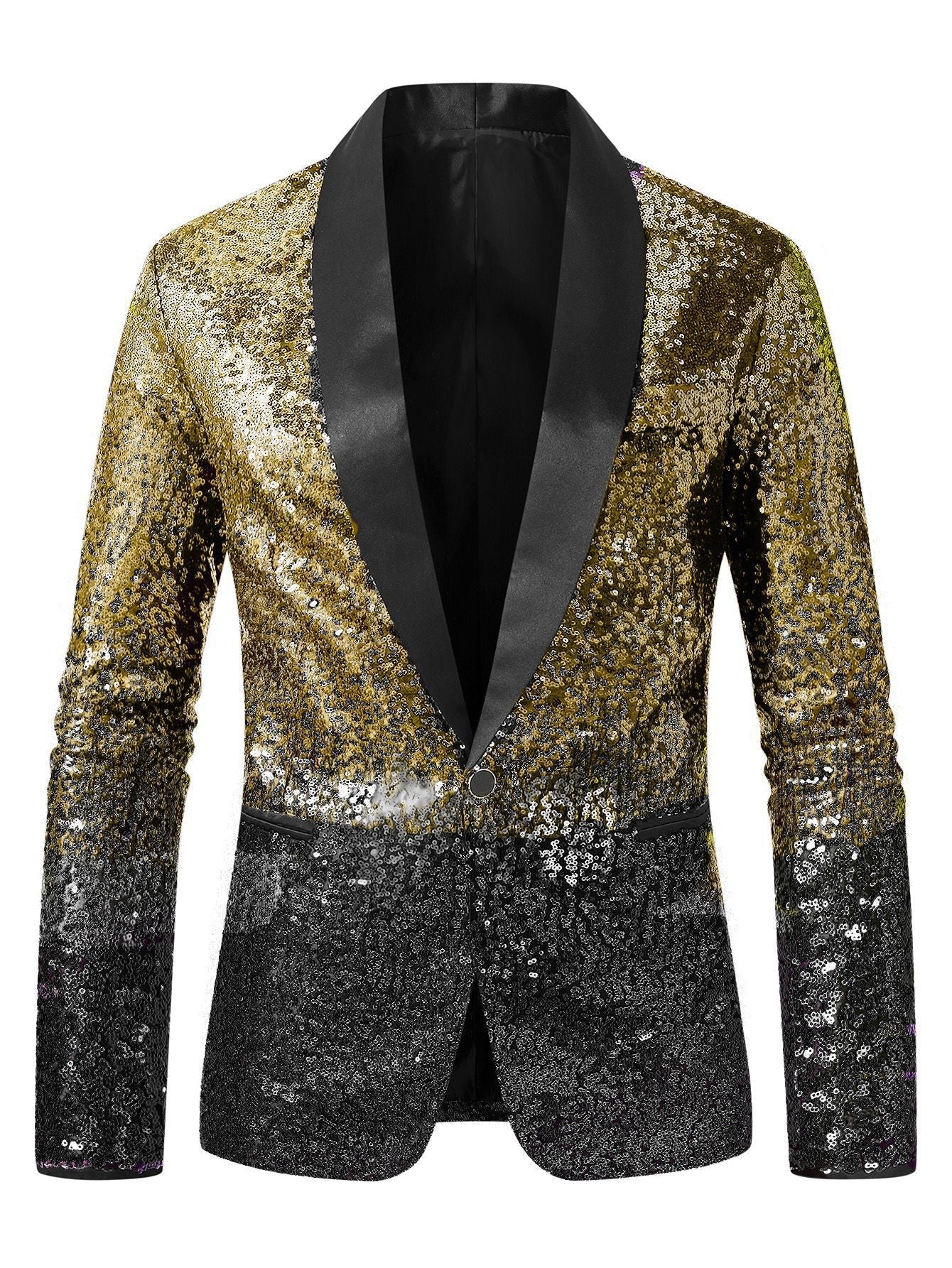 Glitzernder Herren Blazer Paillettenjacke Party