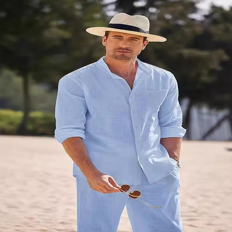 Herren Hemd Langarm Elegant mit passender Hose