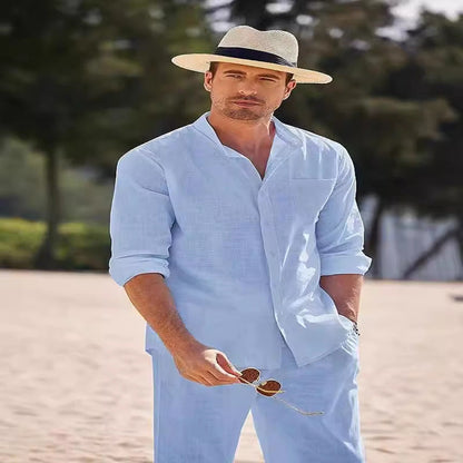 Herren Hemd Langarm Elegant mit passender Hose
