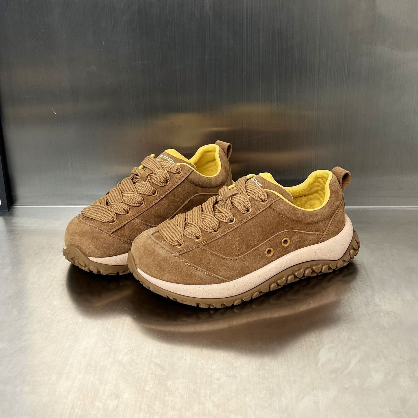Damen Sneaker Sportlich Atmungsaktiv Rutschfest Schwarz