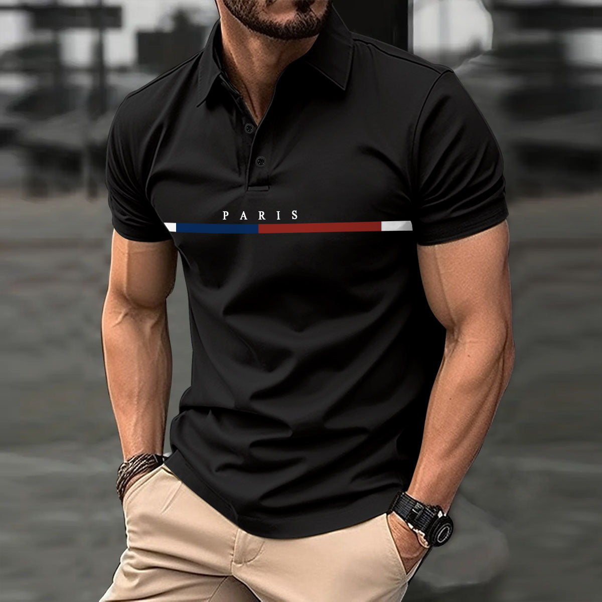 Herren Polo Shirt Freizeit Modern Berlin Style - BerlinGlamour