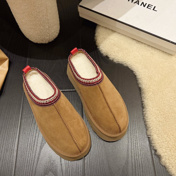 Damen Slipper Weich Bequem Elastisch Warm