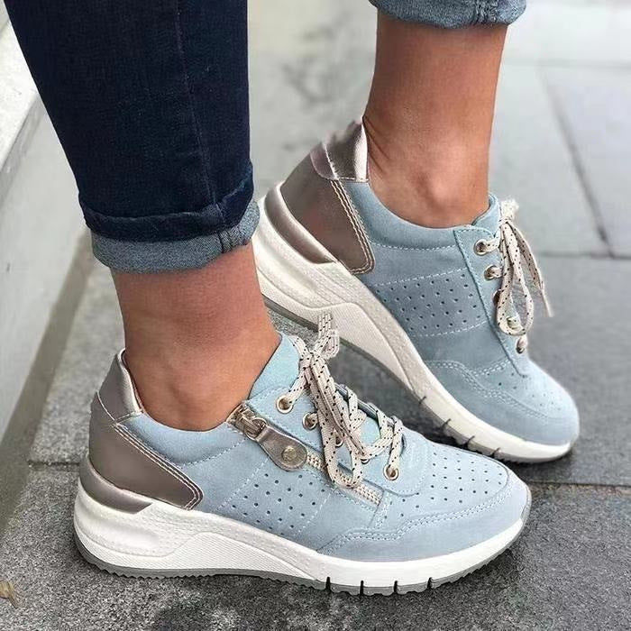 Damen Sneaker Sportlich Elegant Hochwertig Komfort
