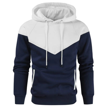 Herren Kapuzenpullover Sportlich Farbblock Design Funktionstaschen