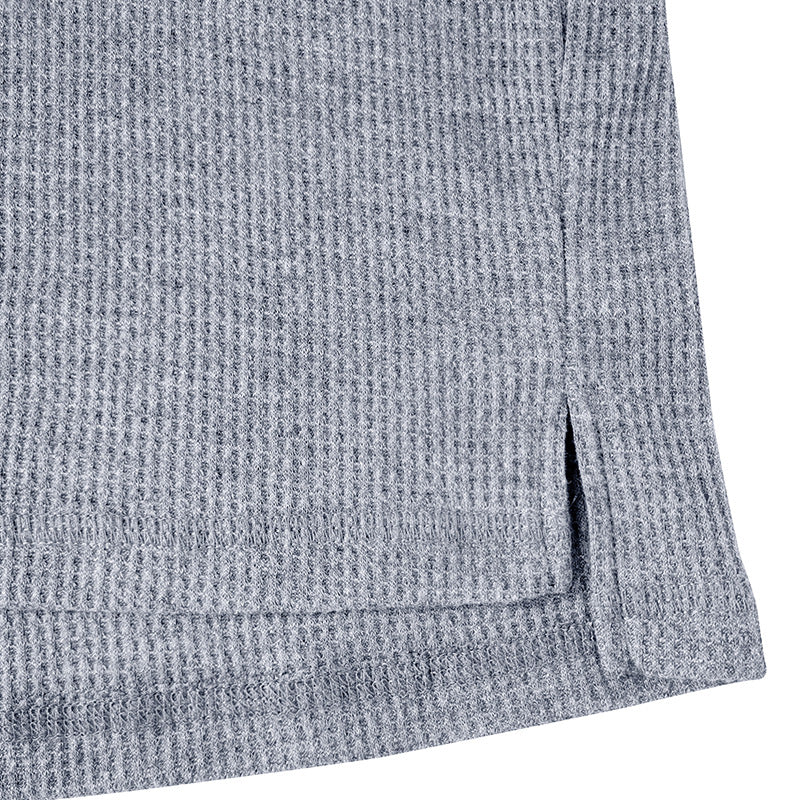 Herren Langarmshirt Elegantes Design Strukturiert Modern