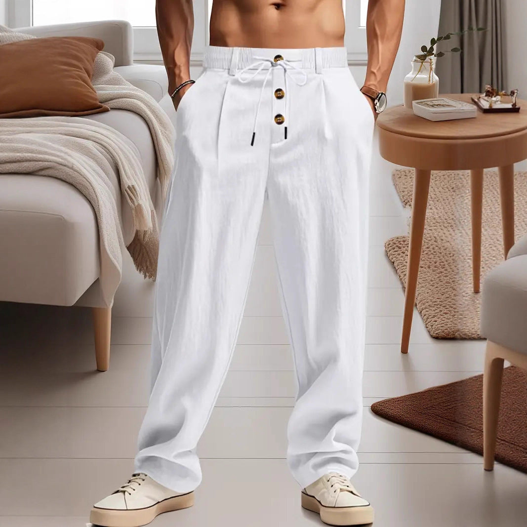 Bequeme Herren Leinenhose Sommer Elegant