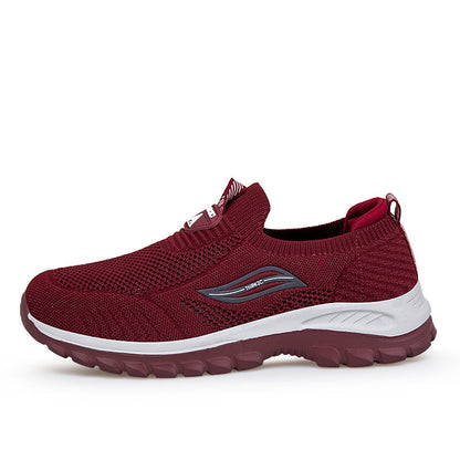 Damen Sneaker Slip-On Bequem Flexibel Weich