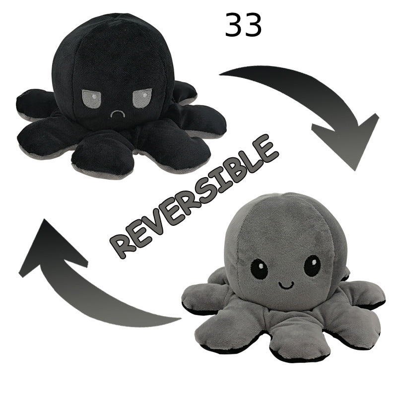 Reversibler Plüsch Octopus Kuscheltier Einzigartig