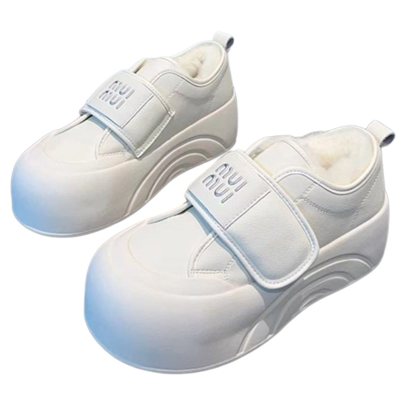 Damen Sneaker Sportlich Warm Fleece Innensohle