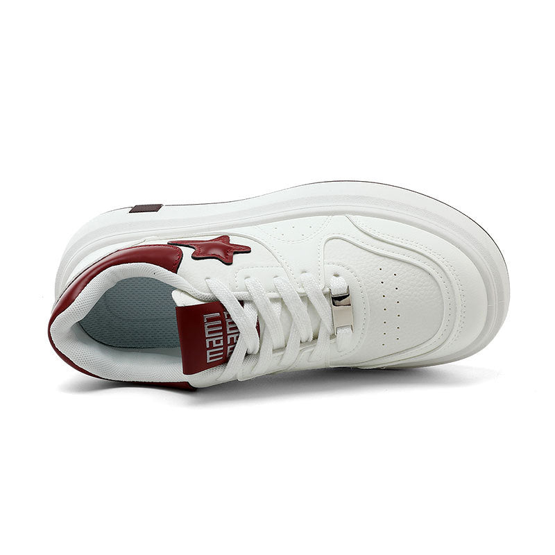 Damen Plateausneaker Sportlich Atmungsaktiv Modern