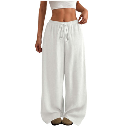 Damen Sommerhose Leicht Bequem Gummizug elastisch