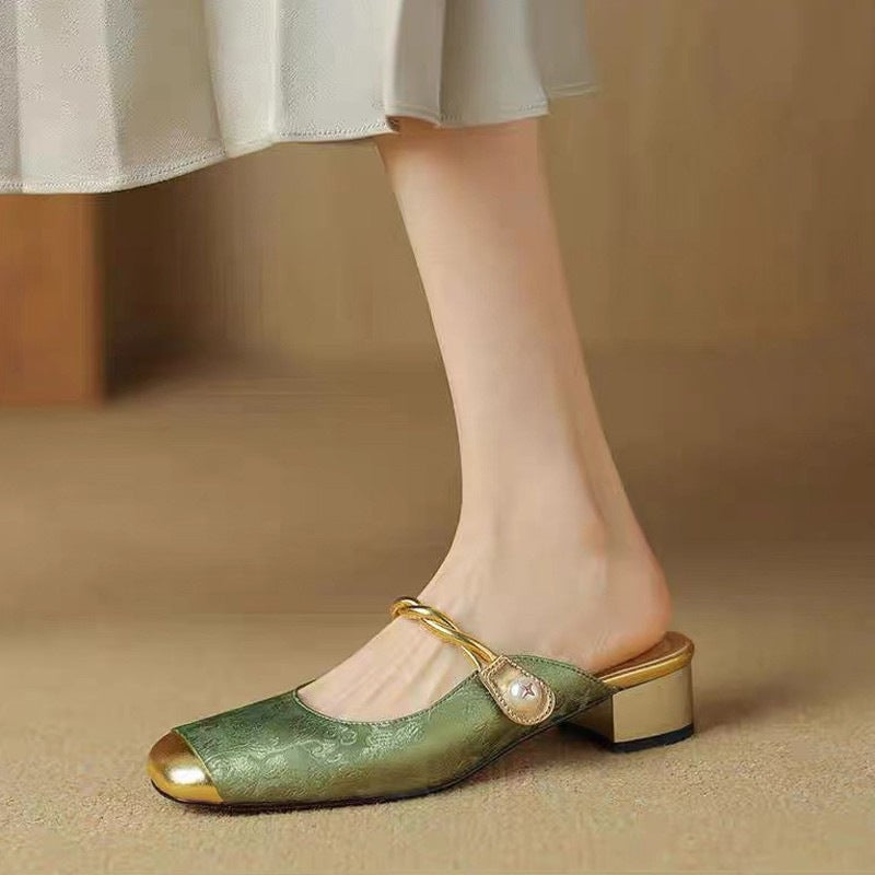 Damen Slingback Pumps Glänzend Hochhackig Party Schuhe
