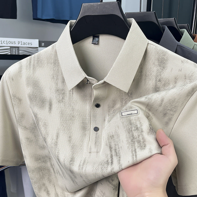 Herren Polohemd Kurzarm Piqué Stoff Modern