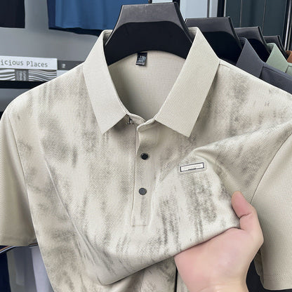 Herren Polohemd Kurzarm Piqué Stoff Modern