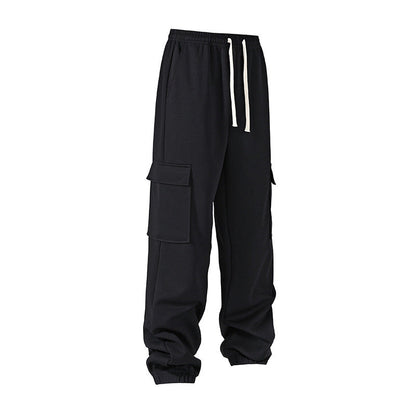 Herren Jogginghose Cargo-Style mit Seiten-Taschen Bequem