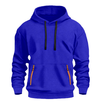 Herren Kapuzenpullover Modern mit Reißverschluss Taschen