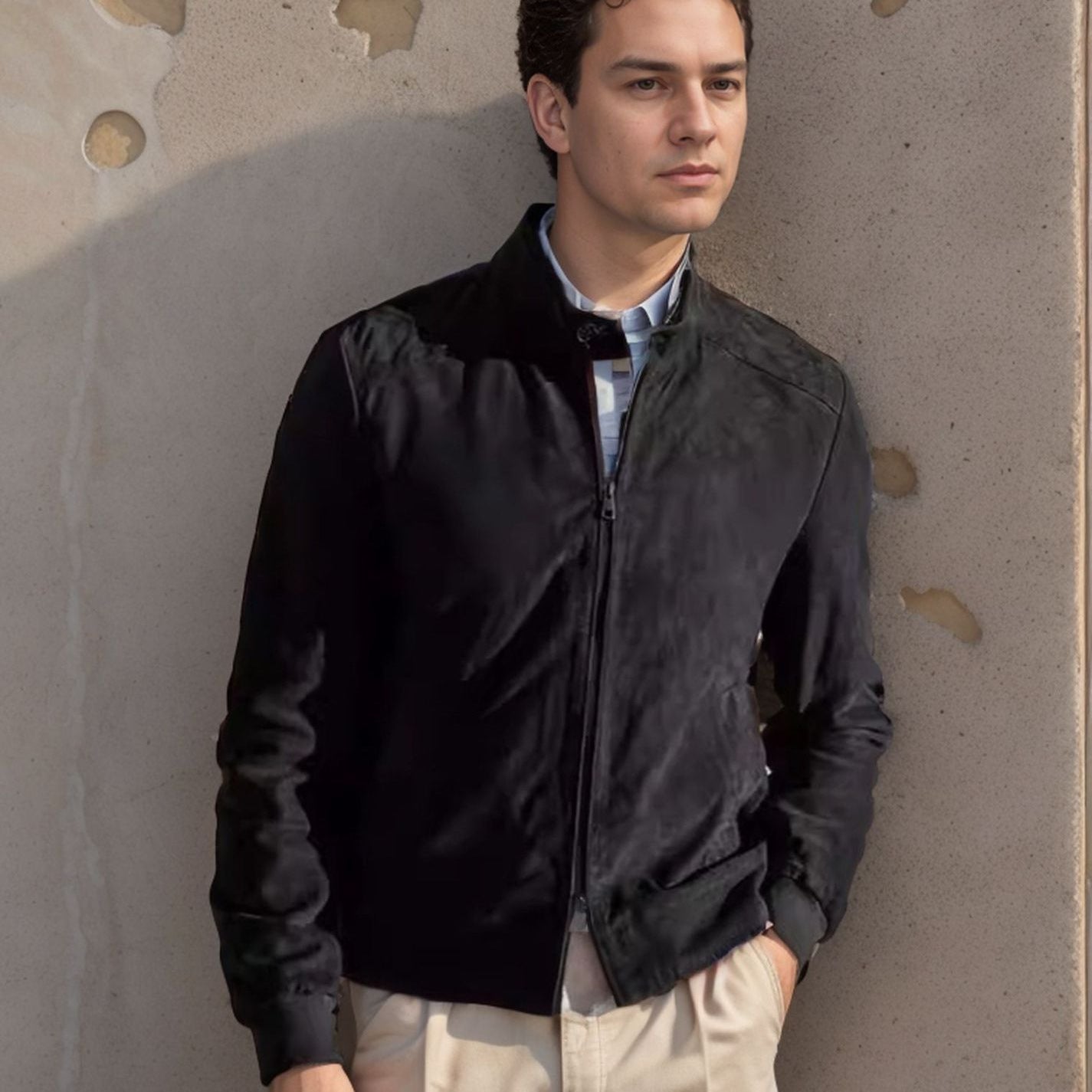 Herren Leichtjacke Sportlich Moderner Kragen - BerlinGlamour