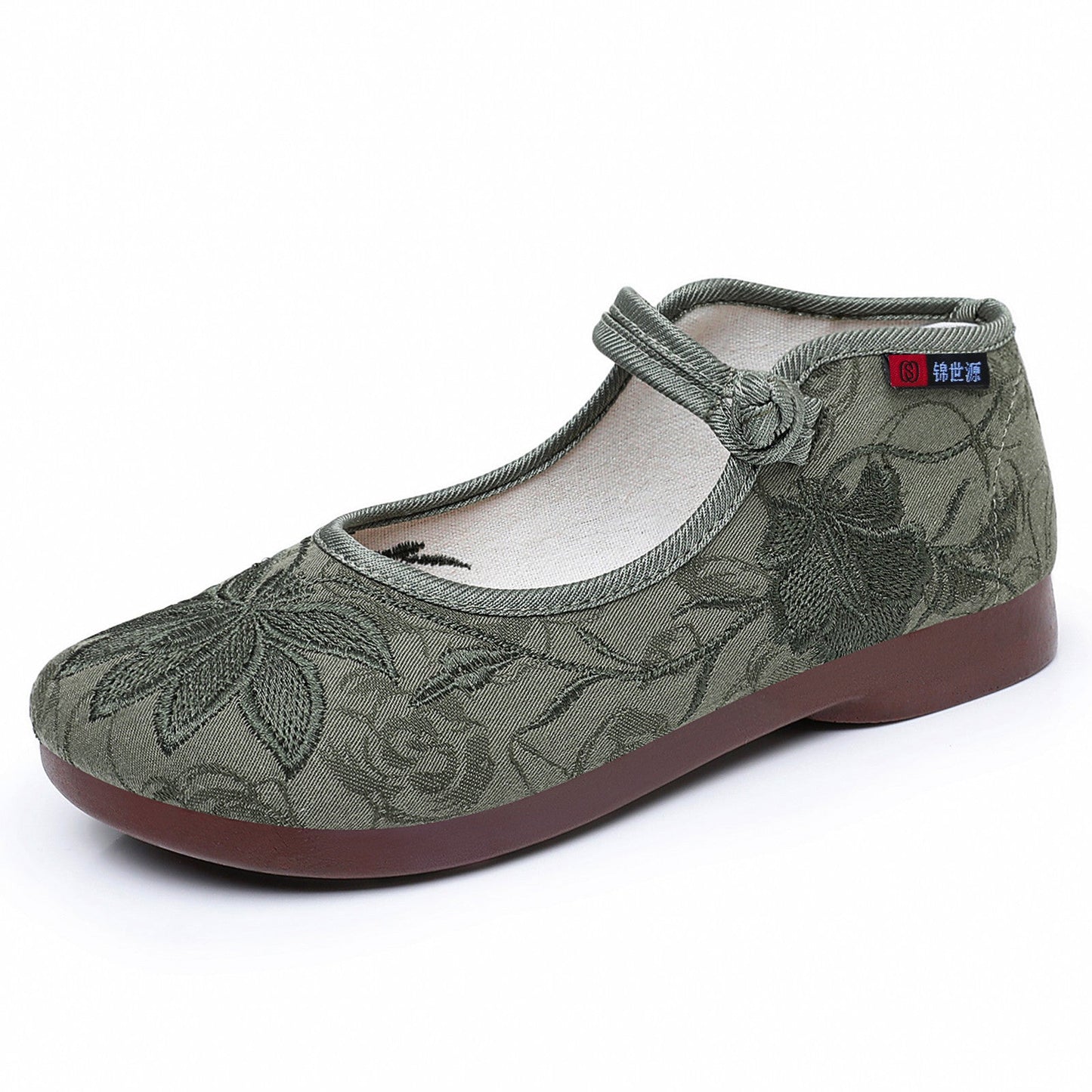 Damen Ballerinas mit Blumenstick Design Modisch