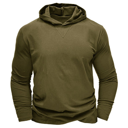 Herren Hoodie Langarm Lässig Bequem Grau