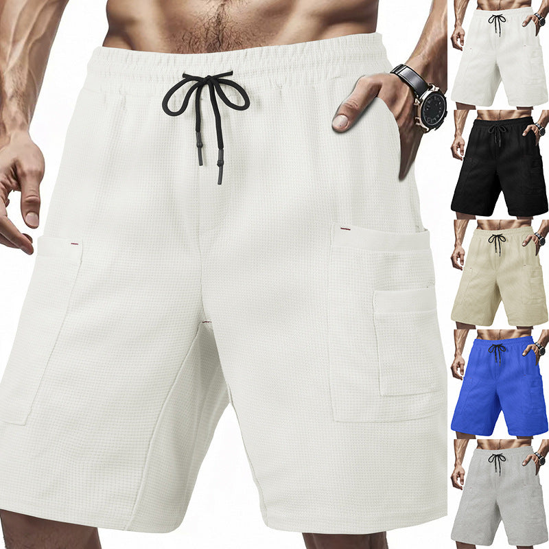 Herren Cargo-Shorts Bequem Mit Taschen Verstellbar - BerlinGlamour