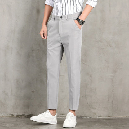 Herren Chino Hose Slim Fit mit Seitentaschen Modern